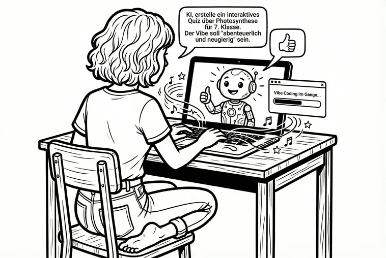 Vibe Coding: Lernspiel per Chat mit der KI anpassen